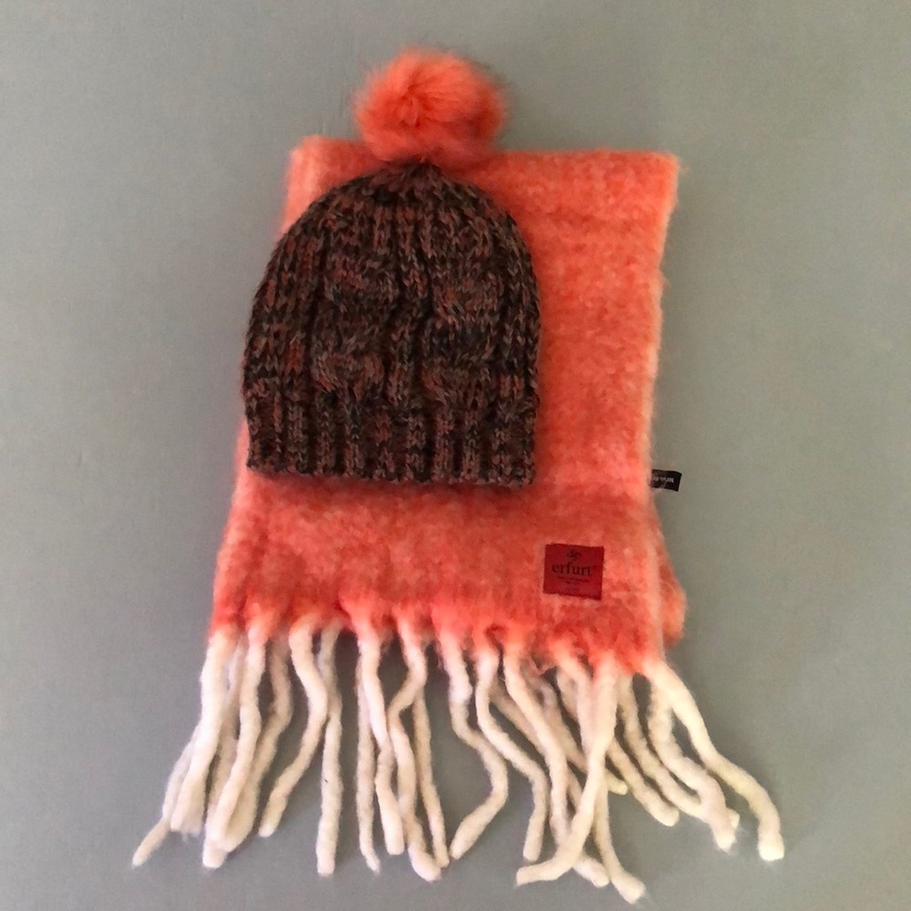 Scarves and hat